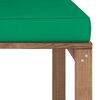 vidaXL Canap&eacute; d'angle palette de jardin avec coussins vert