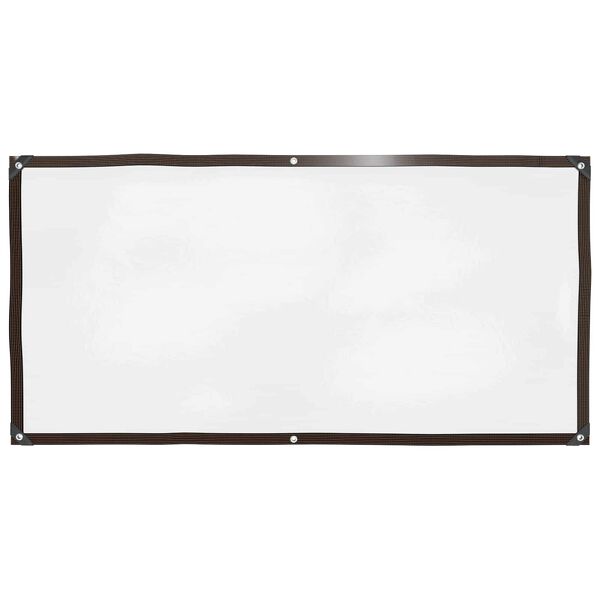 vidaXL B&acirc;che avec &oelig;illets Transparent 1 x 2 m Poly&eacute;thyl&egrave;ne