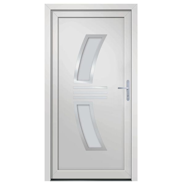 vidaXL Porte d'entr&eacute;e Blanc 98x200 cm PVC