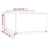 vidaXL Housses de salon de jardin 2 pcs 8 œillets 132x132x80 cm carré