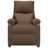 vidaXL Fauteuil de massage Marron Tissu