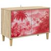 vidaXL Meuble TV AACHEN 69 x 33 x 50 cm Sonoma Bois d'ing&eacute;nierie