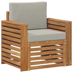vidaXL Canap&eacute; d&rsquo;ext&eacute;rieur Bois d'acacia massif et polyester Naturel