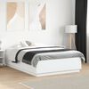 vidaXL Cadre de lit sans matelas blanc 120x190 cm