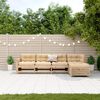 vidaXL Salon de jardin 5 pcs avec coussins Bois de pin massif