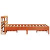 vidaXL Cadre de lit sans matelas cire marron 75x190 cm bois pin massif