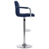 vidaXL Chaise de bar Bleu Tissu