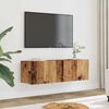 vidaXL Meubles TV muraux 2 pcs vieux bois 100x30x30 cm