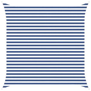 vidaXL Voile d'ombre Bleu et Blanc 3,6 x 3,6 m 100 % polyester Oxford