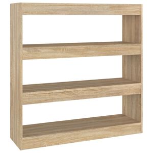 vidaXL Biblioth&egrave;que/S&eacute;parateur de pi&egrave;ce ch&ecirc;ne sonoma 100x30x103 cm