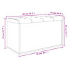 vidaXL Banc de rangement sonoma gris 82x42x45 cm Bois d'ing&eacute;nierie