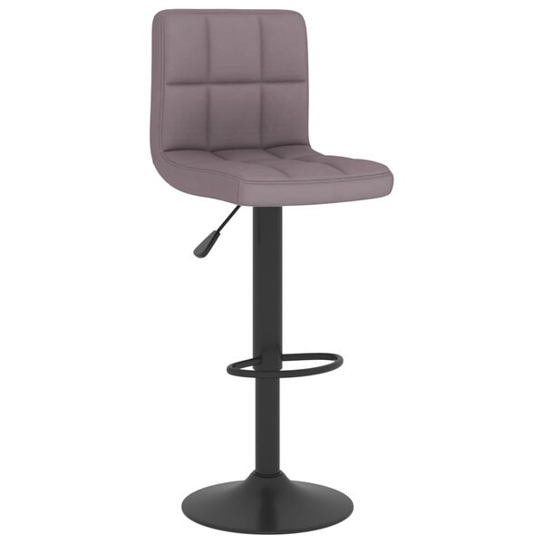 vidaXL Tabourets de bar lot de 2 taupe tissu