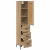 vidaXL Haut Armoire avec tiroir Ch&ecirc;ne artisanal 34,5 x 34 x 180 cm