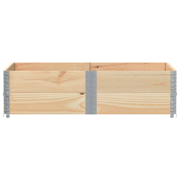 vidaXL Colliers de palette 2 pcs 150x100 cm bois de pin solide