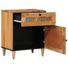 vidaXL Cabinet de chevet Naturel 50 x 33 x 60 cm Bois de mangue massif