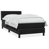 vidaXL Sommier &agrave; lattes de lit avec matelas noir 100x210 cm velours