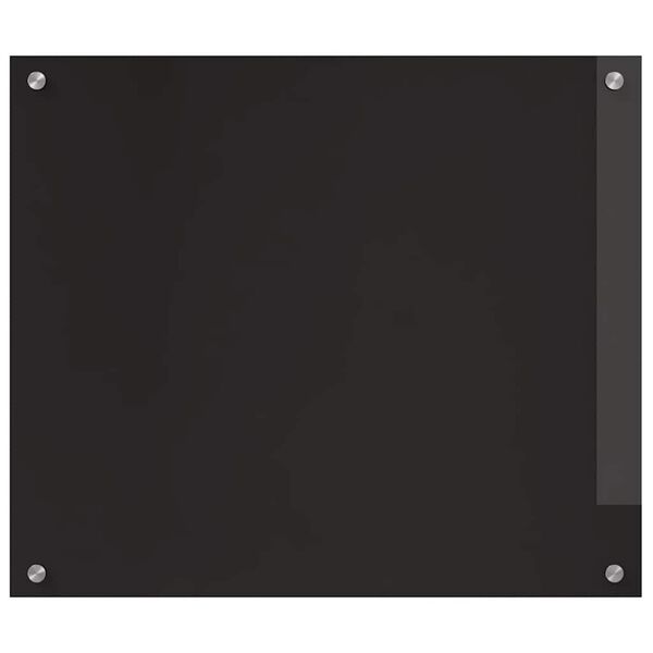 vidaXL Protection de cuisine Noir 70 x 60 cm verre trempé