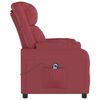 vidaXL Fauteuil inclinable &eacute;lectrique Rouge bordeaux Similicuir