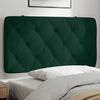 vidaXL Coussin de t&ecirc;te de lit vert fonc&eacute; 100 cm velours