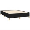vidaXL Cadre de lit sans matelas noir 140x200 cm tissu