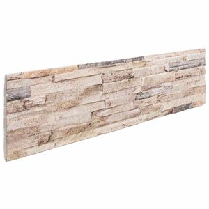 vidaXL Panneaux muraux 10 pc 100 x 25 cm Blanc et rouge Mousse EPS
