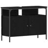 vidaXL Meuble de Lavabo de Salle de Bain Ch&ecirc;ne noir 80 x 30 x 60 cm
