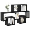 vidaXL Étagère Murale Chêne noir 82 x 15 x 51 cm Bois d'ingénierie