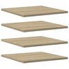 vidaXL Panneau de biblioth&egrave;que 4pcs Ch&ecirc;ne sonoma 40x40x1,5cm Agglom&eacute;r&eacute;