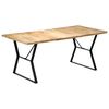 vidaXL Table &agrave; manger 180x90x76 cm Bois de manguier massif