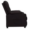 vidaXL Fauteuil inclinable Noir Similicuir