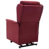 vidaXL Fauteuil de massage Rouge bordeaux Tissu