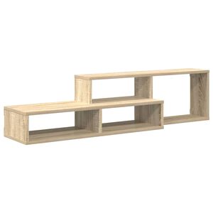 vidaXL SupportmuralpourTV 120x25x28,5cm Bois d'ing&eacute;nierie