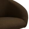vidaXL Chaises pivotantes &agrave; manger lot de 4 marron fonc&eacute; tissu