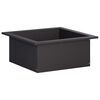 vidaXL Anneau de Braise Noir 90 x 90 x 25 cm Acier
