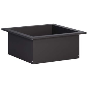 vidaXL Anneau de Braise Noir 90 x 90 x 25 cm Acier
