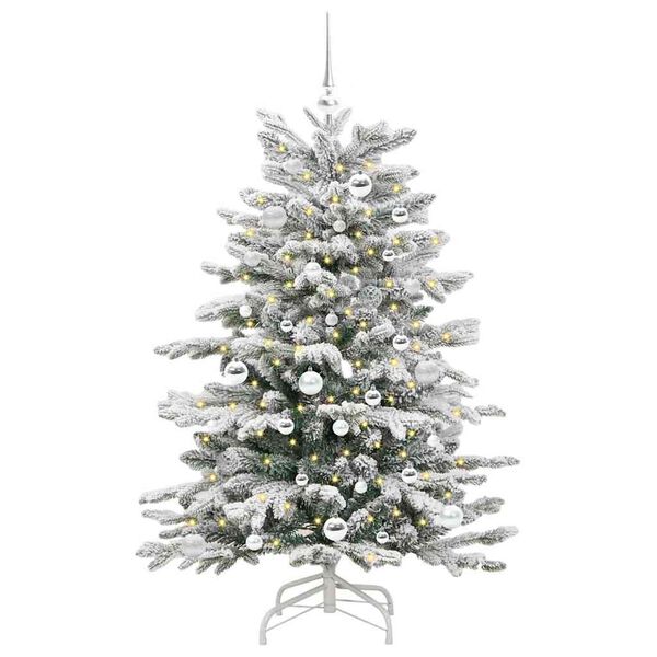 vidaXL Sapin de Noël Artificiel à Branches Articulées Blanc 150 cm