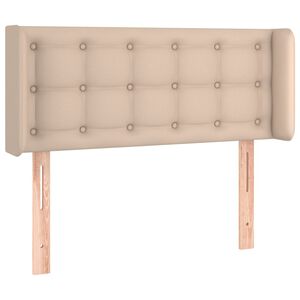 vidaXL T&ecirc;te de lit avec oreilles Cappuccino 93x16x78/88 cm Similicuir