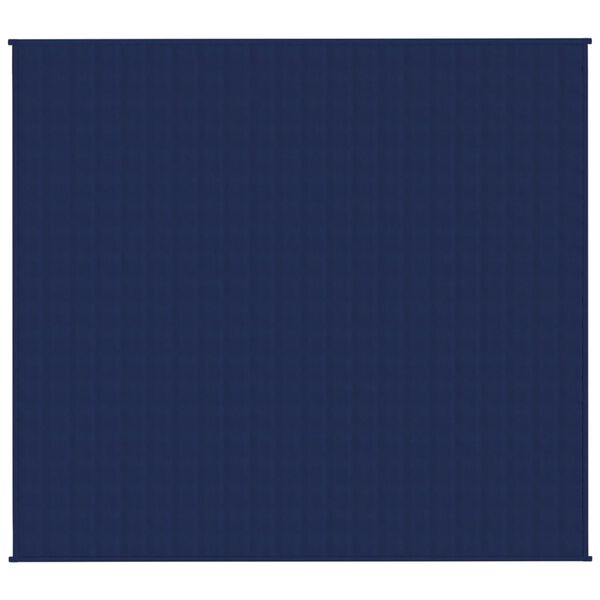 vidaXL Couverture lest&eacute;e Bleu 200x220 cm 9 kg Tissu