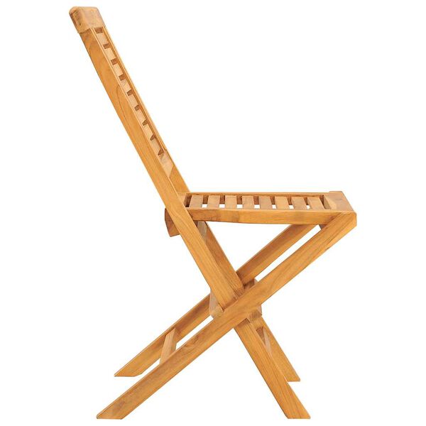 vidaXL Chaises de jardin pliantes lot de 8 47x63x90cm bois massif teck