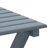 vidaXL Chaises &agrave; bascule lot de 2 table pliable gris massif peuplier
