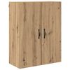 vidaXL Haut Armoire 2 pcs Ch&ecirc;ne artisanal Bois d'ing&eacute;nierie et verre