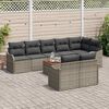 vidaXL Ensemble de canap&eacute; de jardin 9 pcs Gris