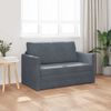 vidaXL Canap&eacute;-lit pliant Gris fonc&eacute; 124 x 71 x 78 cm Velours