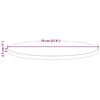 vidaXL Dessus de table &Oslash;70x2,5 cm Bois de pin massif