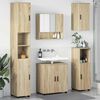 vidaXL Ensemble de mobilier de salle de bain 5 pcs Ch&ecirc;ne Sonoma