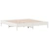 vidaXL Cadre de lit sans matelas blanc 200x200 cm bois massif de pin