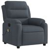 vidaXL Fauteuil inclinable de massage gris foncé velours