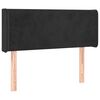 vidaXL T&ecirc;te de lit avec oreilles Noir 93x16x78/88 cm Velours