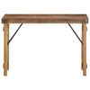 vidaXL Table d'appoint Marron 110 x 35 x 76 cm Bois Recycl&eacute; Solide