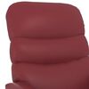 vidaXL Fauteuil de massage Rouge bordeaux Similicuir